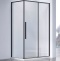 Душевой уголок Vincea Slim-N 130х90 черный стекло прозрачное VSR-4SN9013CLB - 0