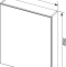 Зеркало-шкаф Aquanet Алвита 70 ясень коимбро 183246 - 5
