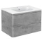 Тумба с раковиной Vincea Vico 80 серая - 0