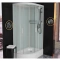 Душевая кабина Frank 120х80 правая белая стекло прозрачное 129009 - 1