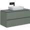 Тумба под раковину Allen Brau Infinity 100 серо - зеленый матовый 1.21003.CGM - 1
