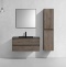 Тумба под раковину Vincea Luka 100 2 ящика темное дерево VMC-2L100RO - 4