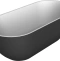 Акриловая ванна BELBAGNO BB70-1700-800-W/NM Белый Глянец внутри, черный матовый снаружи - 1