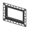 Рамка монтажная, цвет черный 9240647 - 0