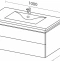 Тумба под раковину Sanvit Линк 100 светлое дерево - белый глянец klink100 - 4