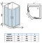 Душевая кабина Weltwasser WW500 Werra 1001 100х100 хром  10000003224 - 6