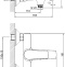 Смеситель для ванны с душем STWORKI Хельсингборг XE-02cr однорычажный, настенный, латунь, с функцией экономии расхода, глянцевый - 4