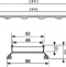 Решетка TECE TECEdrainline Plate II 6 015 72 150 см под плитку 601572 - 3