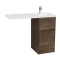 Тумба под раковину без фасада Aquaton Лондри 40 темное дерево 1A267001LHDY0 - 0
