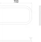 Водяной полотенцесушитель Terminus П-образный 320x700 Хром 4620768881572 - 1