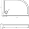 Поддон для душа STWORKI Хельсинки 120x80 R, с сифоном 555203 - 5