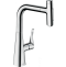 Кухонный смеситель Hansgrohe Metris Select M71 однорычажный, 240, с вытяжным душем, 2jet, хром 73822000 - 0