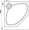 Поддон для душа Cezares Tray P 100 пятиугольный TRAY-S-P-100-56-W - 1