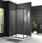Душевой уголок BelBagno Uno-195 AH 2 120/100 C Nero профиль черный, стекло прозрачное UNO-195-AH-2-120/100-C-NERO - 2