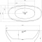 Акриловая ванна Abber 165x80 AB9207MB - 3