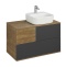 Тумба под раковину Aquaton Терра 85 светлое дерево-серый 1A247201TEKA0 - 7