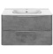 Тумба с раковиной Vincea Paola 80 серая - 0