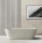 Ванна иВанна из искусственного камня Abber Stein 165х70 белый матовый AS9622 - 1