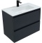 Тумба с раковиной Allen Brau Eclipse 80 черный матовый 1.E1002.AM - 3