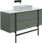 Тумба под раковину Allen Brau Reality 120 серо - зеленый матовый 1.32008.CGM - 2