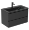 Тумба под раковину 80 Ideal Standard Tesi черный матовый T0051ZT - 0