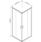 Душевой уголок Vincea Garda 120х120 хром стекло прозрачное VSS-1G1212CL - 1