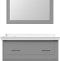Мебель для ванной STWORKI Хадстен 100 cерая, подвесная, из МДФ, российская (гарнитур, комплект) 540925 - 5
