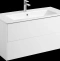 Тумба с раковиной Aquaton Сохо 100 белый глянцевый 1A2582K2AJ010 - 0