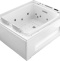 Акриловая ванна Gemy 185х150 с гидромассажем  G9268 K - 0