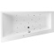 Акриловая ванна Excellent Sfera Slim 170х100 левая белая с гидромассажем WAEX.SFL17S.RELAX.CR - 0