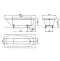Стальная ванна Kaldewei Advantage Saniform Plus 373-1 с покрытием Easy-Clean 170x75 112600013001 - 3