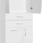 Шкаф-пенал Style Line Эко Волна 60 с бельевой корзиной белый ЛС-000010047 - 1