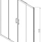 Душевая дверь в нишу Vincea Alpha VDS-3AL2160MT 160 см, стекло текстурное, хром - 2