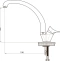 Смеситель для кухни GPD Florus хром MTE170 - 10