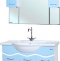 Мебель для ванной Bellezza Мари 105 белая/голубая - 0