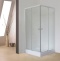 Душевой уголок Royal Bath HP 90x90 с поддоном профиль белый стекло матовое RB90HP-C - 1