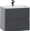 Тумба с раковиной Aquanet Алвита 60 серый антрацит - 0