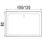 Поддон душевой прямоугольный River Wemor 100/80/41 S  10000006110 - 2
