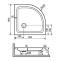 Душевой поддон Rgw  80x80 см  16180488-11 - 1