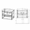 Тумба под раковину Vincea Mia 65 темное дерево VMC-2MA650RW - 2
