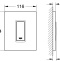Кнопка смыва Grohe Skate Cosmopolitan 38784000 для писсуара - 3