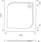 Поддон для душа Good Door Квадро 80x80 ЛП00007 - 1