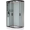 Душевая кабина Frank 120х80 левая черная стекло матовое 20058 - 0