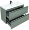 Тумба под раковину Allen Brau Eclipse 100 серо - зеленый матовый 1.E1003.CGM - 7