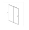 AQ ARI RA 12020BL Душевая дверь двухэлементная, раздвижная1200x2000 профиль черный, стекло прозрачное - 4