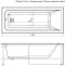Акриловая ванна Aquanet Bright 165x70 229217 - 2