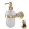 Дозатор для жидкого мыла настенный Boheme Murano золото с коричневым 10912-CH-G - 0