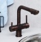 Смеситель Wasserkraft A8047 для кухонной мойки, темная бронза - 1