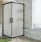 Душевой уголок STWORKI Дублин DE019SC120120200 120x120 см профиль черный матовый, стекло матовое 3GW110TTKK000 - 1