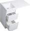 Тумба для комплекта Style Line Даллас 100 Люкс Plus напольная, белая СС-00000514 - 4